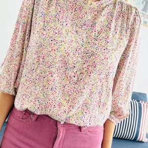Camisa Eclair Flores Blanca