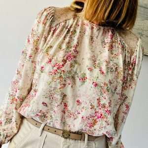 Blusa Star Flores Beige