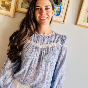 Blusa Byron Boho Azul