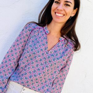 Blusa Clue Geométrica Pastel